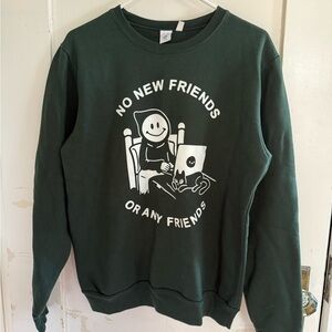 Green Graphic Unisex Sweater